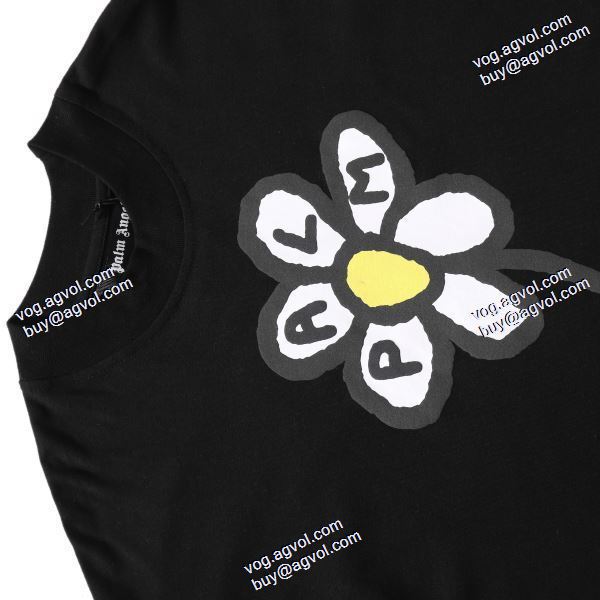 パーム エンジェルス 偽物ブランド Palm Angels 2020秋冬 人気雑誌掲載 雛菊の半袖Tシャツ